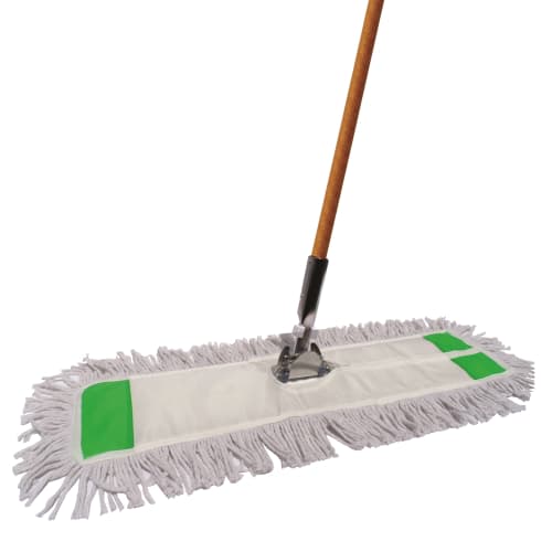 Better Brush® Dust Mop Kit Complete (24 Inch Cotton Dust Mop Head, Frame & Wood Handle)